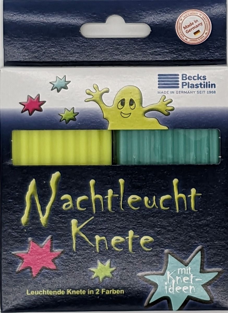 Nachtleuchtknete gelb | blau
