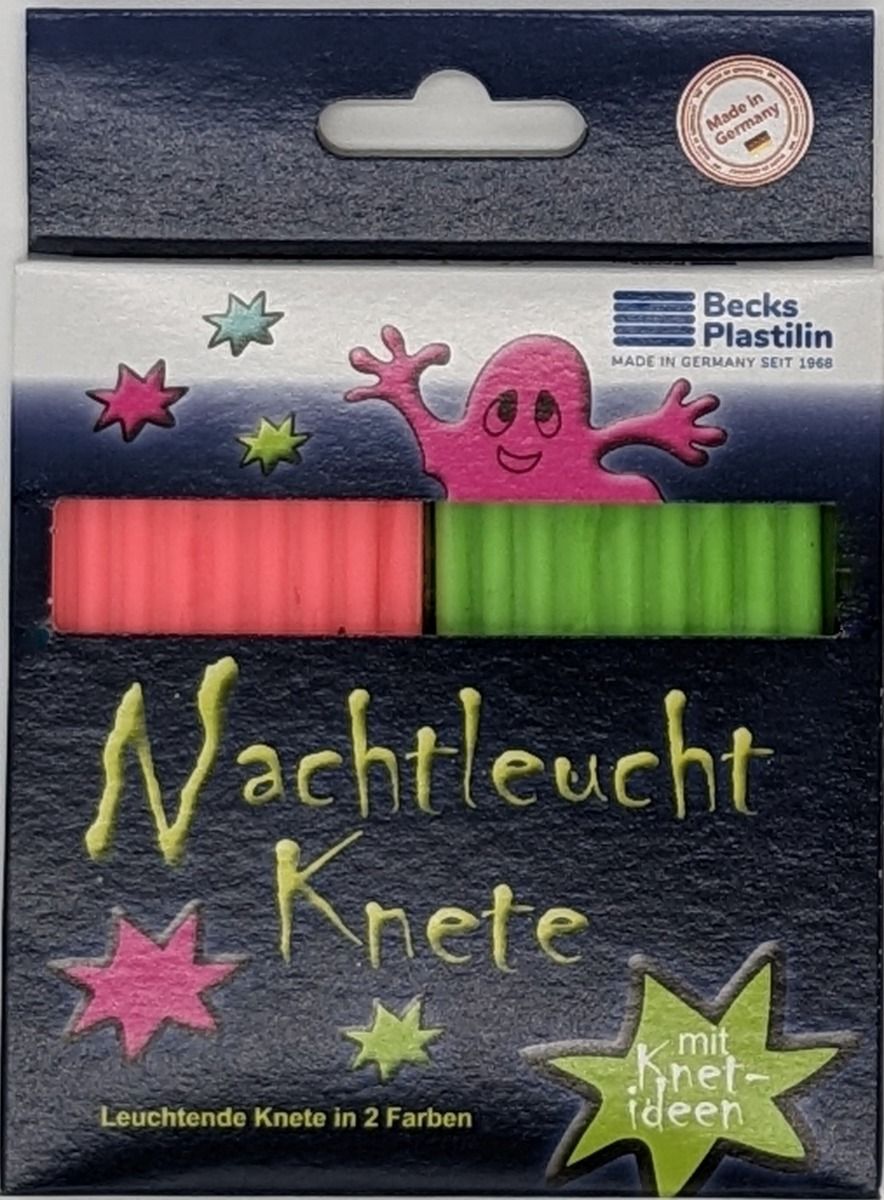 Nachtleuchtknete pink | grün